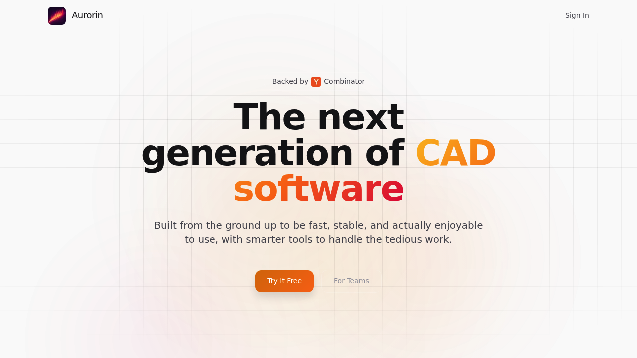 Aurorin CAD screenshot