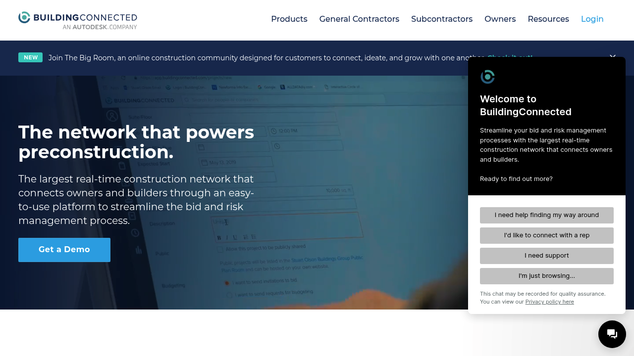 BuildingConnected screenshot