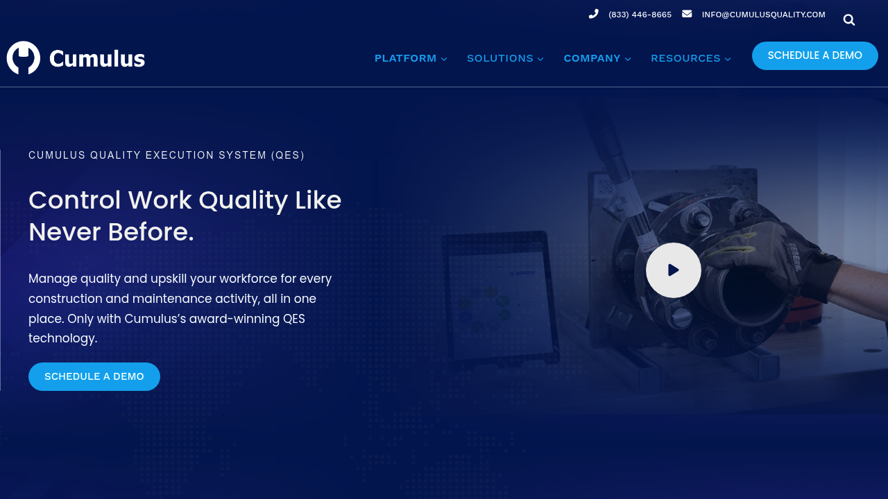 Cumulus Quality Execution System (QES) screenshot