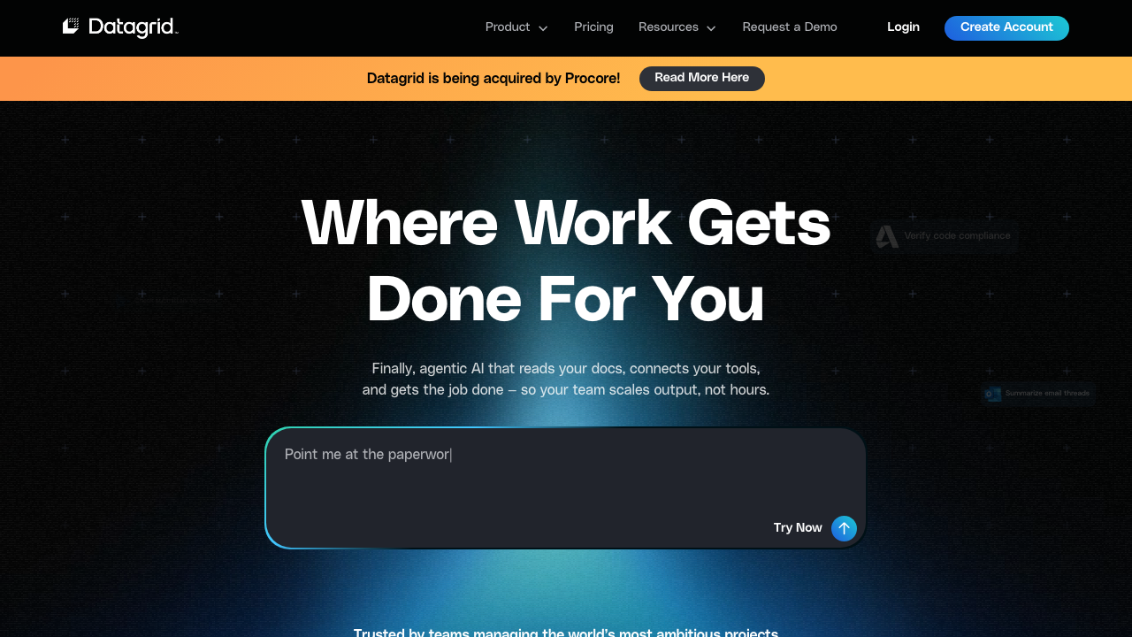 Datagrid AI screenshot