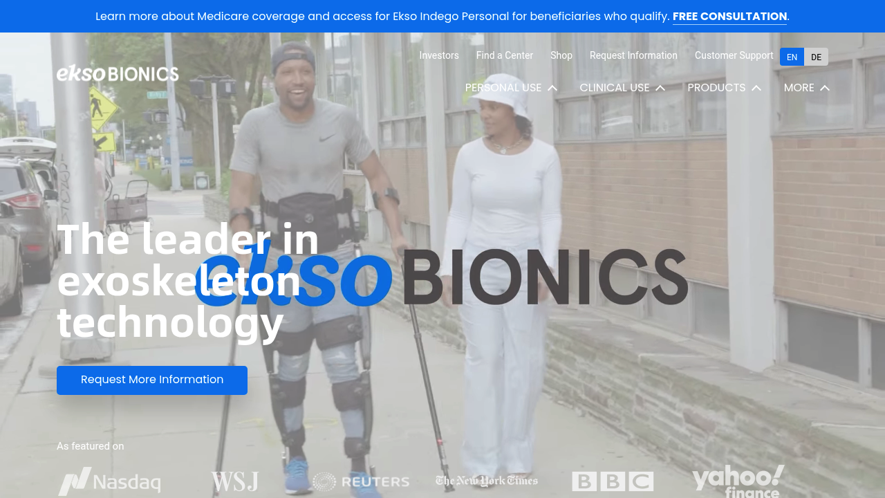 Ekso Bionics screenshot