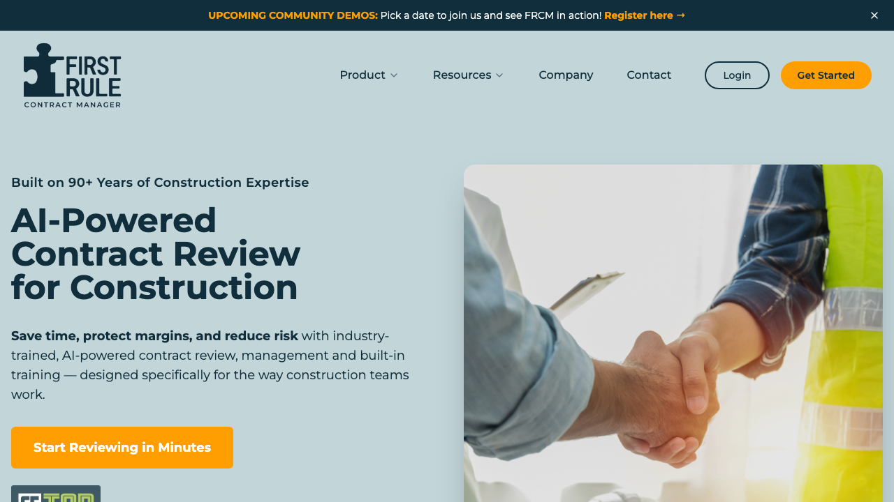 First Rule Contract Manager screenshot