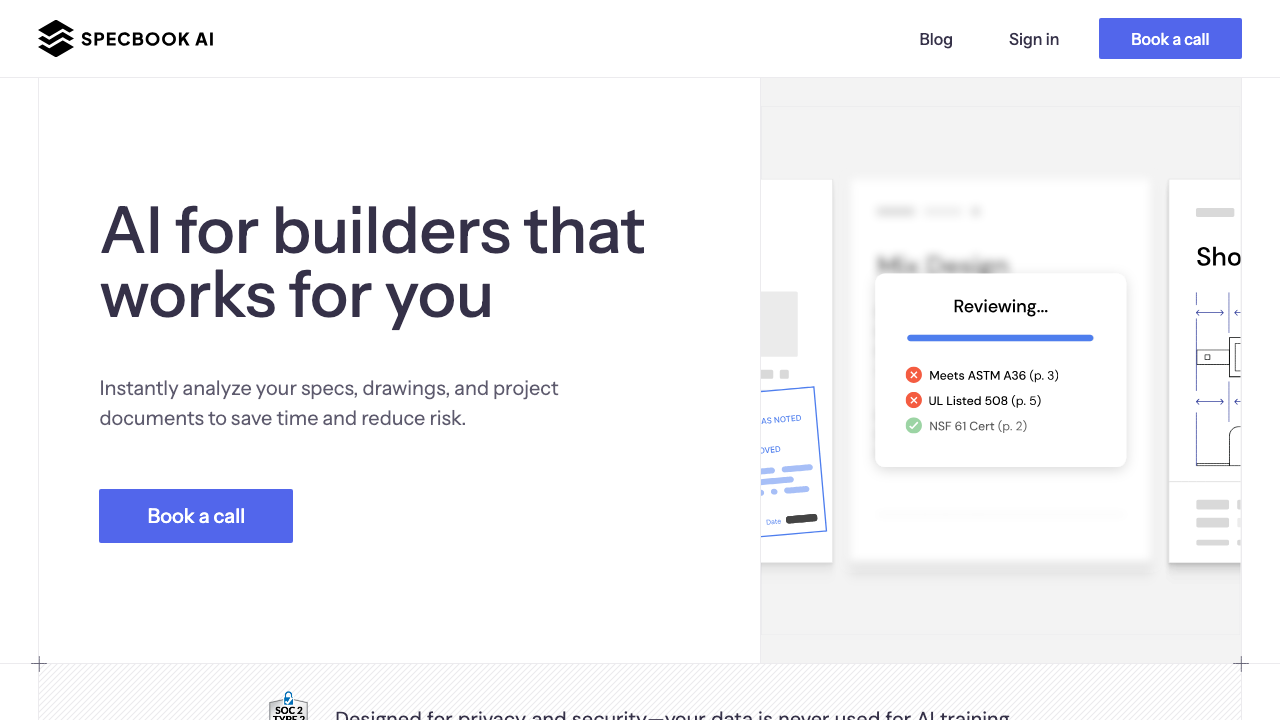 Specbook AI screenshot