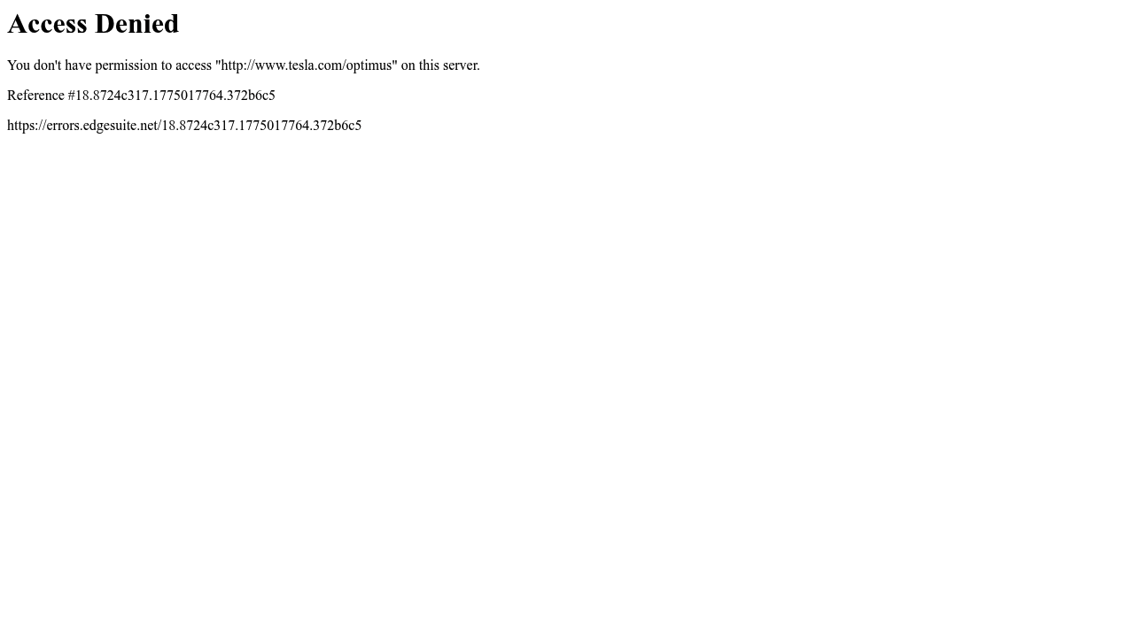 Tesla Optimus screenshot