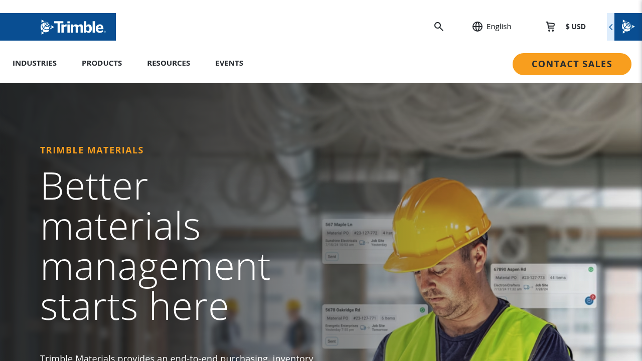 Trimble Materials screenshot